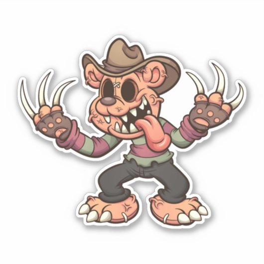 Zorglijk Beer - Fred? Sticker (Voorkant)