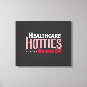 Zorgprofessionals voor Harris 24 Verkiezing Kamala Canvas Afdruk