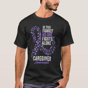 Zorgverlener Bewustheid Maand Butterflies Lavender T-shirt