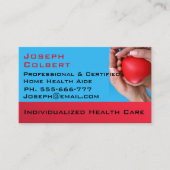 Zorgverlener Comfort Mooie Professioneel Visitekaartje (Voorkant)