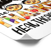 Zorgverlener Een dankbare Thanksgiving Herfst A Poster (Hoek)