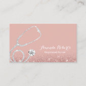 Zorgverlener Elegant Medical Roos Gold Visitekaartje (Voorkant)