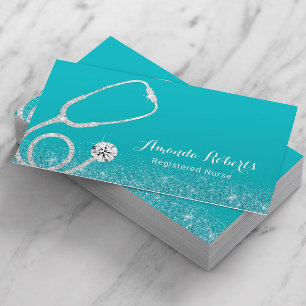 Zorgverlener Elegant Medical Turquoise Visitekaartje