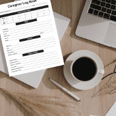 Zorgverlener Log, zorgverlener, ouder wordende oud Notitieblok