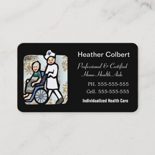 Zorgverlener Professional Rounded Edge Visitekaartje (Voorkant)