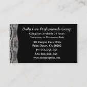 Zorgverlener Visitekaartje (Achterkant)