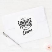 Zorgverlener Werktaak Titel Cadeau Ronde Sticker (Envelop)