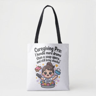 Zorgverlening Pro Funny Soap Opera Drama T-Shirt Draagtas