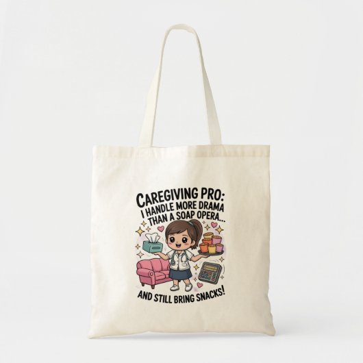 Zorgverlening Pro Funny Soap Opera Drama Tote Bag (Voorkant)