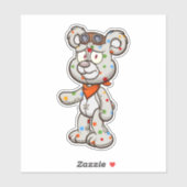 Zorgvuldig Beer - Zware Sticker (Vel)