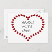 Zorgvuldig hanteren briefkaart (Voorkant / Achterkant)