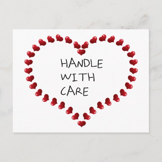 Zorgvuldig hanteren briefkaart (Voorkant)