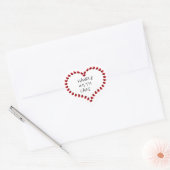Zorgvuldig hanteren hart sticker (Envelop)