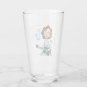 Zorgvuldig overvloeiende snelle beweging van de te glas (Achterkant)