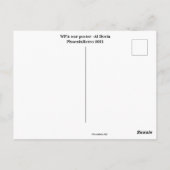 Zorgvuldige praatjes briefkaart (Achterkant)