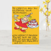 Zorgvuldige verjaardag kaart (Gele Bloem)