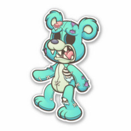 Zorgwekkend Beer - Zombie Sticker