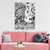 Zorgwekkend Canvas Afdruk (Insitu (Woonkamer))