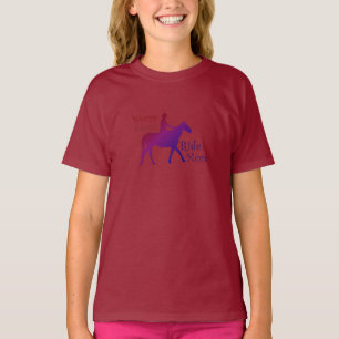 Zorgwekkend minder ride meer paardenrennen t-shirt