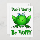 Zorgwekkend moet zijn dat je een hap groene kikker briefkaart (Voorkant / Achterkant)