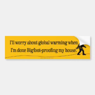 Zorgwekkend over Global Warming Bumpersticker