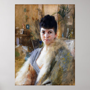 Zorn - Lady met kaap 1887 Poster