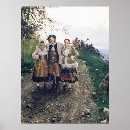 Zorn - Lucky met de Dames Poster (Voorkant)