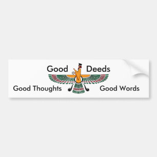 Zoroastrian Motto Bumpersticker