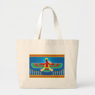 Zoroastrian Persian Faravahar Grote Tote Bag