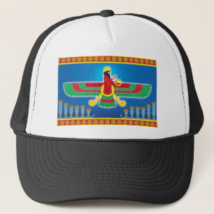 Zoroastrian Persian Faravahar Trucker Pet