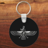 Zoroastrianisme Faravahar Sleutelhanger (Voorkant)