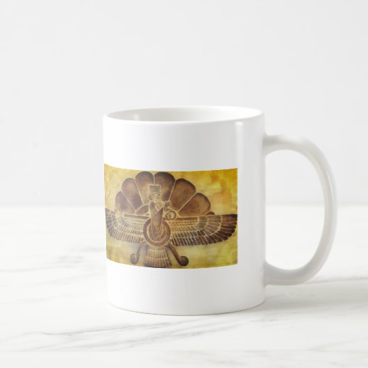 Zoroastrische Faravahar-symbool Koffiemok (Rechts)
