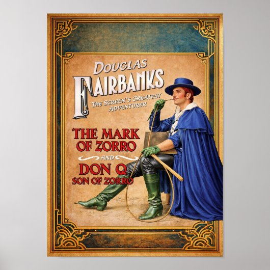 ZORRO FILMPOSTER POSTER (Voorkant)