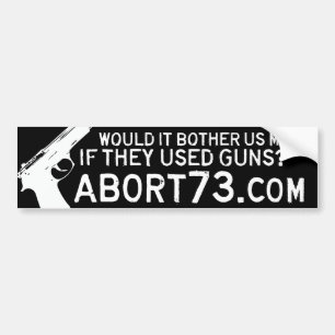 Zou het ons meer dwarszitten als ze geweren gebrui bumpersticker