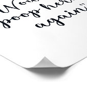 Zou hier weer poepen Leuk badkamer bord Poster (Hoek)