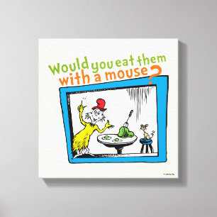 Zou je ze met een muis eten? canvas afdruk