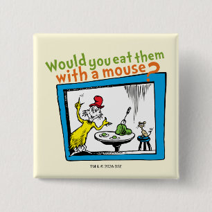 Zou je ze met een muis eten? vierkante button 5,1 cm