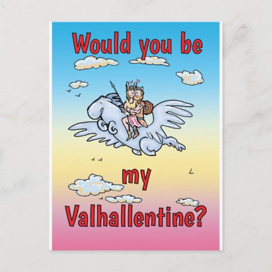 Zou jij mijn Valhallentine zijn? Feestdagenkaart (Voorkant)