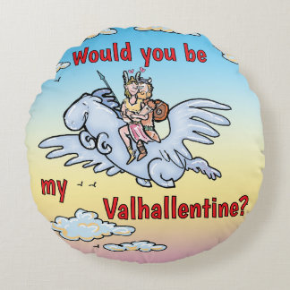 Zou jij mijn Valhallentine zijn? Rond Kussen