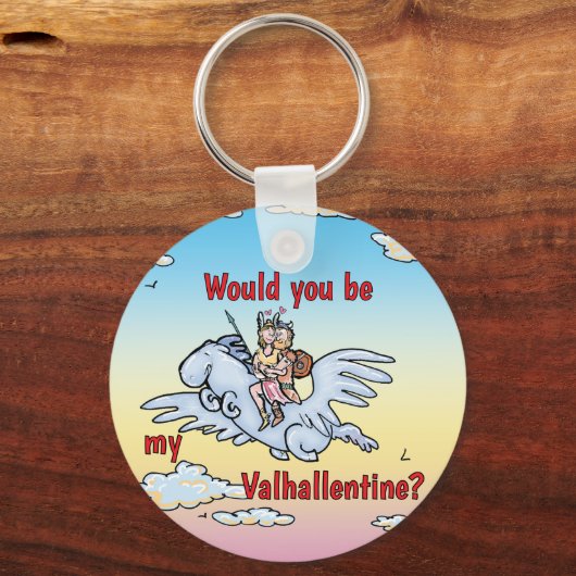 Zou jij mijn Valhallentine zijn? Sleutelhanger (Voorkant)