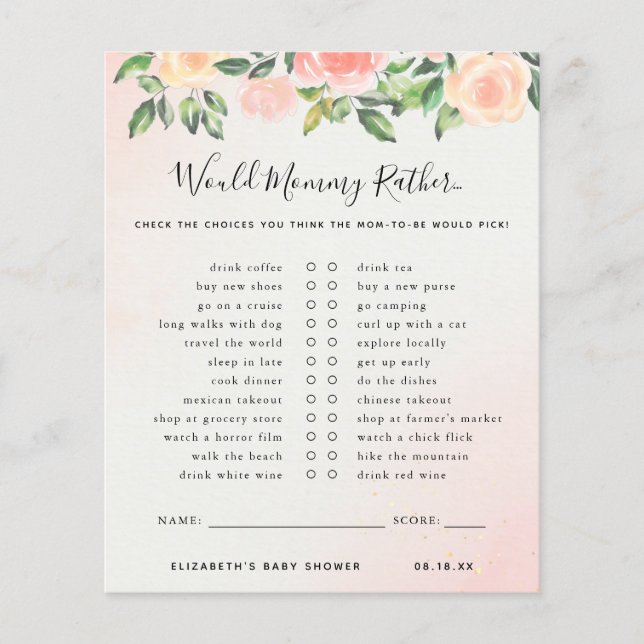 Zou mama Rather | BABY SHOWER (Voorkant)