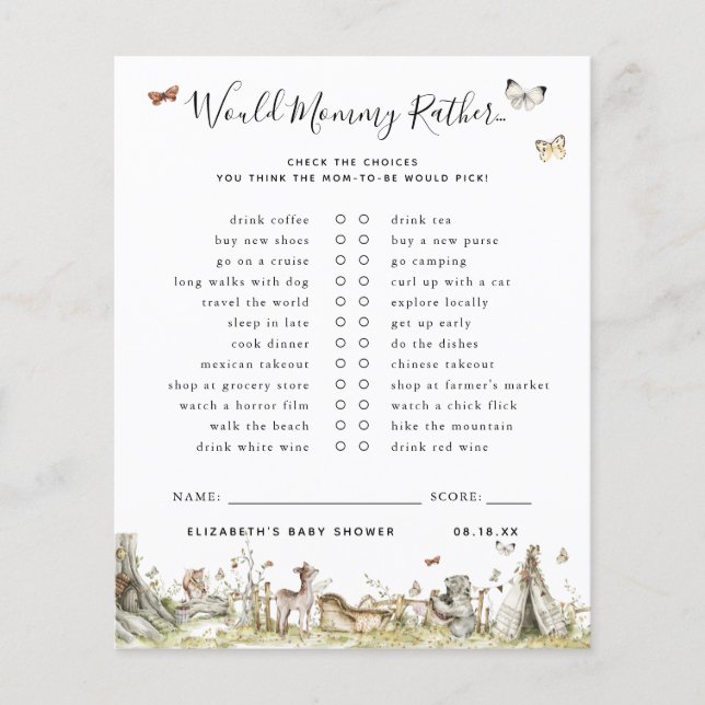 Zou mama Rather | BABY SHOWER (Voorkant)