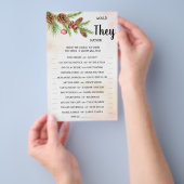 Zou 'Would They Rather' Kerst Douche Spelkaart Flyer (Hand)