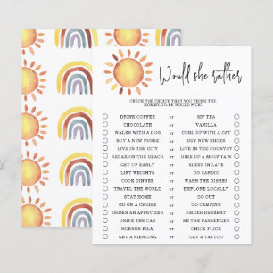 Zou ze liever - baby shower spel