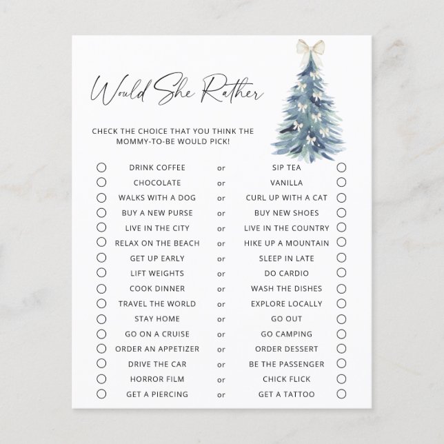 Zou ze liever Baby shower spelen? (Voorkant)