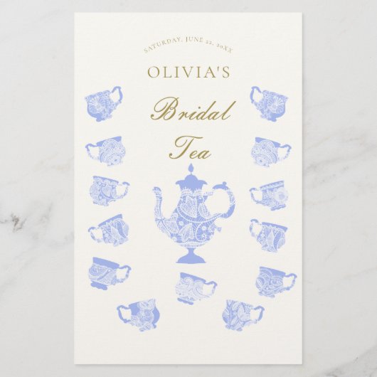 Zou ze liever bruids thee China zet kant elegant Flyer (Achterkant)