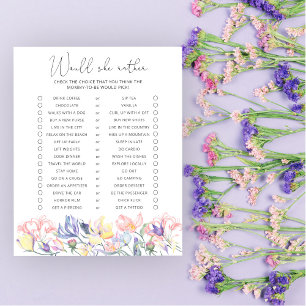 Zou ze liever - Floral Baby shower spel