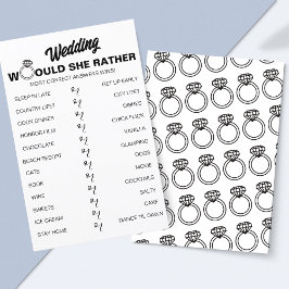 Zou ze liever? Game Fun Vrijgezellenfeest spel