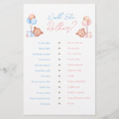 Zou ze liever jongen meisje tweeling teddy beer sp flyer (Voorkant)