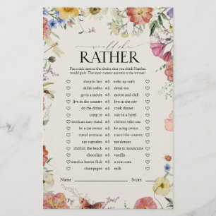 Zou ze liever op bloemenspel drukken? Vrijgezellen